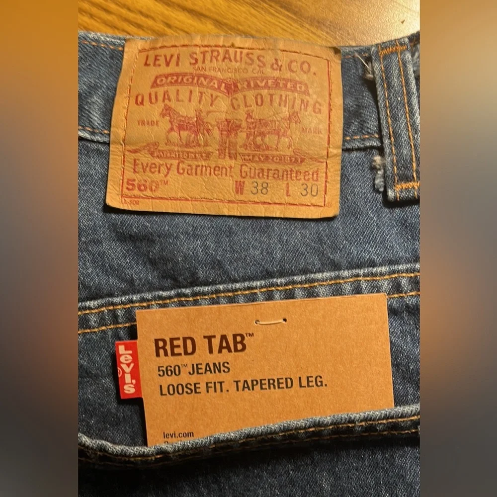 A vintage death stock Levi’s 560 loose fit men’s size 38x30 USA made NWT - Picture 1 of 10
